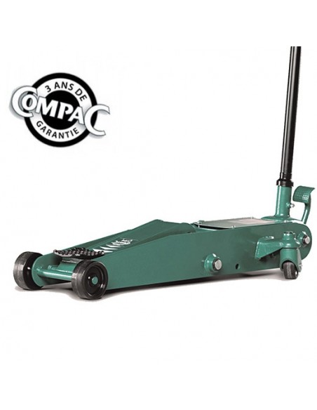 Cric rouleur 3 tonnes professionnel COMPAC pour véhicule VL et VUL