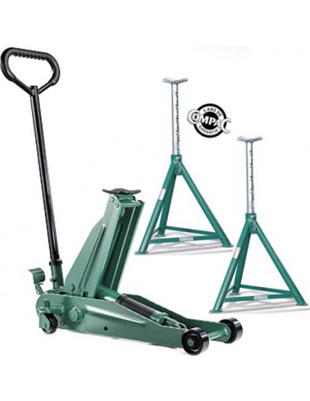 Pack Cric rouleur 2 Tonnes + 2 chandelles 2 tonns Compac