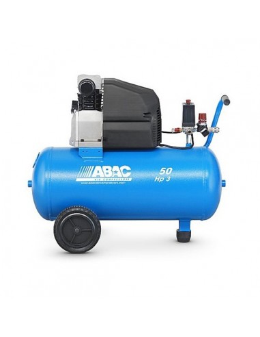Compresseur d'air à piston 3 CV monophasé réservoir de 50 litres ABAC