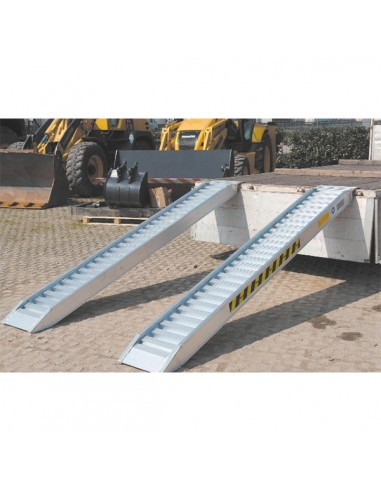 Rampes de chargement en aluminium sans bords 2490 Kg L 4,5 mètres
