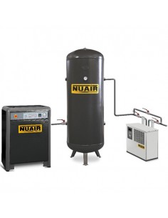 Compresseur d'air insonorisé 7,5 CV 500 L sécheur NUAIR