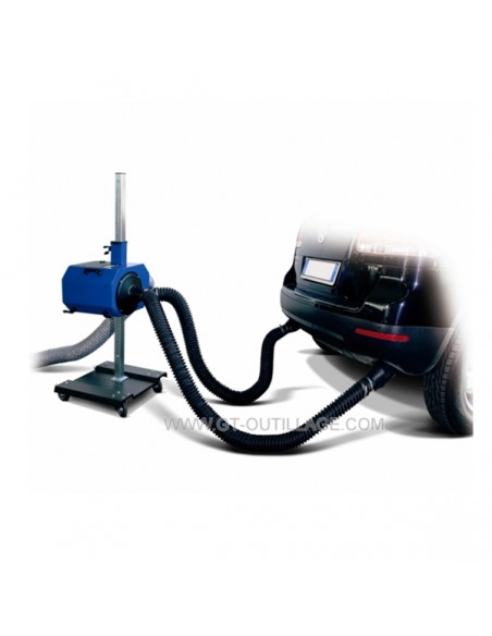 Aspirateur de gaz d'échappement à double sortie