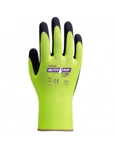 Gant ActivGrip tricotée enduit de latex polyester jaune