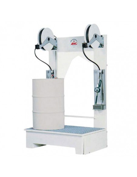 Distributeur d'huile avec bac de rétention 2 fûts