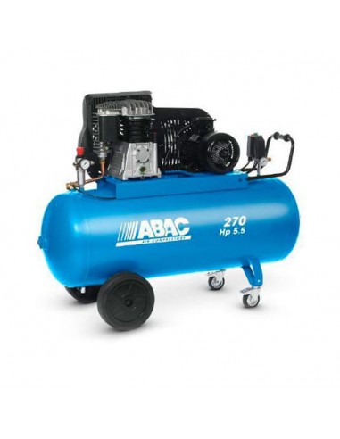 Compresseur d'air à piston réservoir de 270 litres moteur triphasé de 5,5 CV ABAC