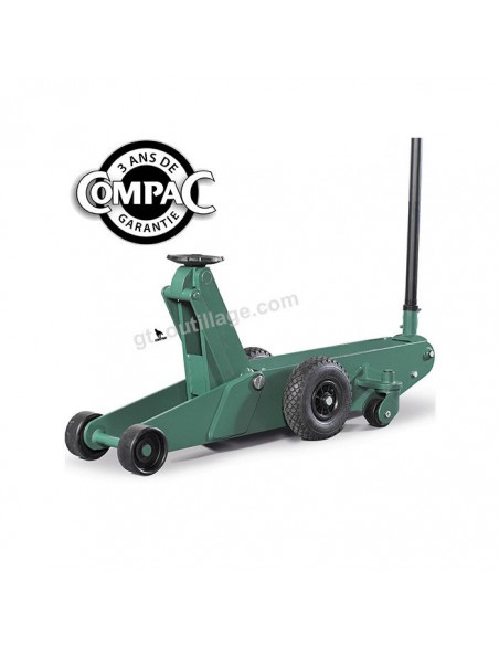 Cric rouleur 15 tonnes Compac pour PL et Bus