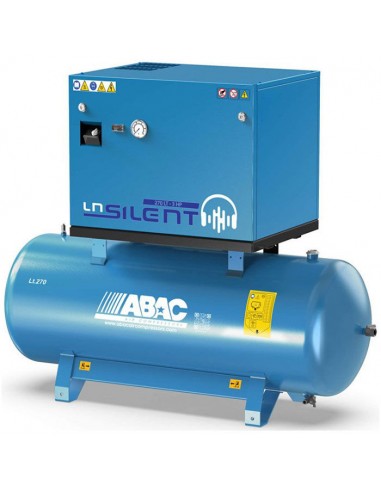 Compresseur d'air silencieux cylindres fonte 270 litres ABAC