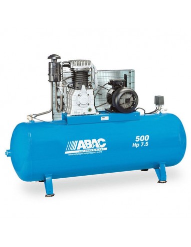 Compresseur d'air ABAC marche lente 500 litres 7,5 CV