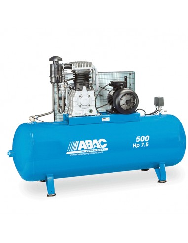 Compresseur d'air ABAC marche lente 500 litres 7,5 CV