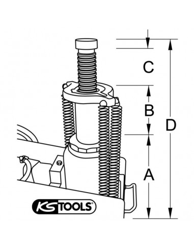 Cric court hydropneumatique avec...