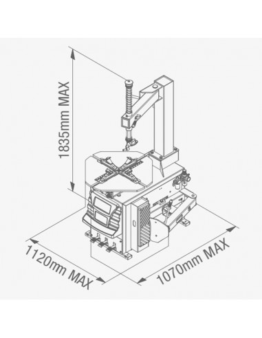 Démonte pneus VL/ VU moto CORGHI