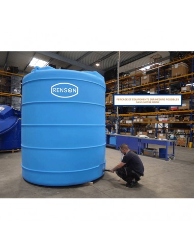 Cuve de stockage d'eau horizontale...