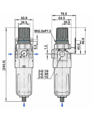 Filtre régulateur NUAIR