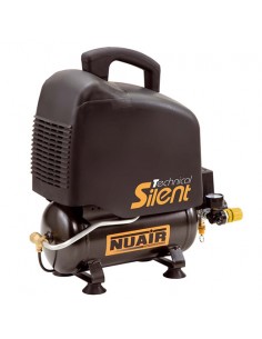 Compresseur sans huile réservoir de 6 litres moteur monophasé de 1 CV NUAIR